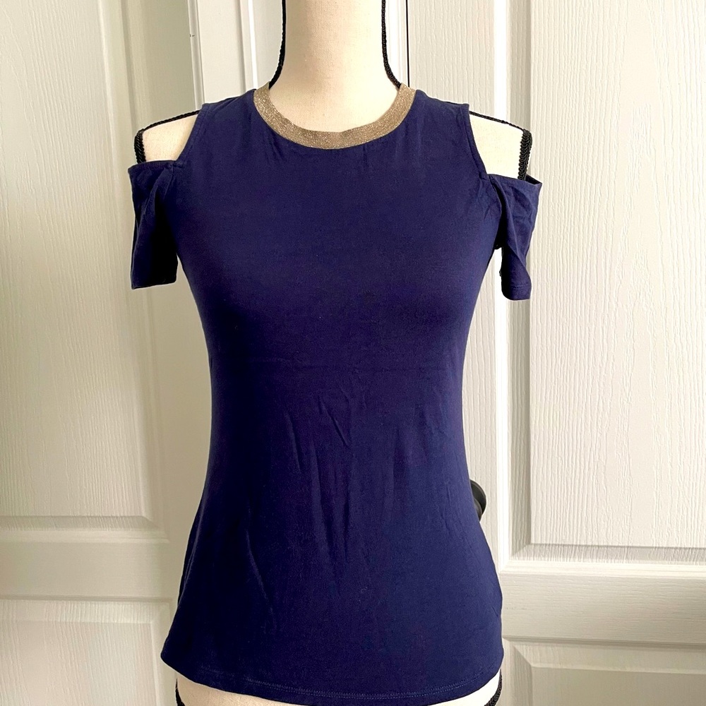 Michael Kors cold shoulder short sleeve t shirt